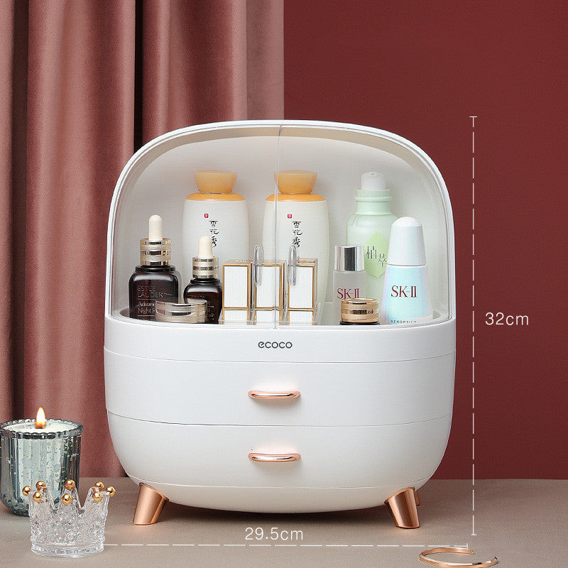 Cosmetic Storage Box Desktop Dustproof Household Lipstick Dressing Table