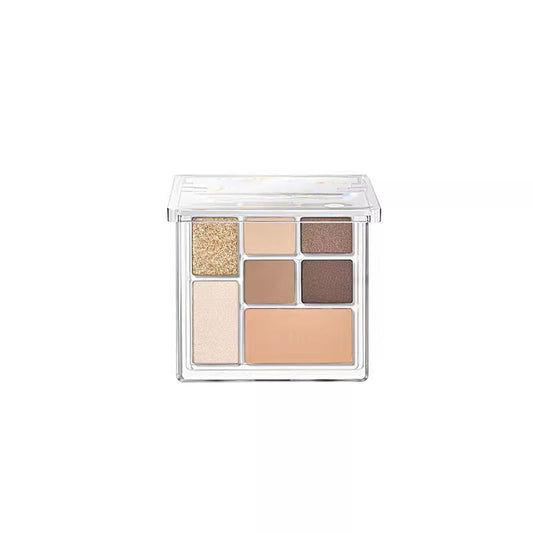 Seven-color Eye Shadow Plate Jigsaw Puzzle Earth Color - Beauty Jar