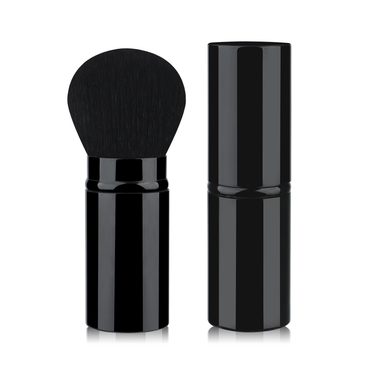 Portable Retractable Cosmetic Brush Soft Wool Thickened Aluminum Tube Beauty Tools - Beauty Jar