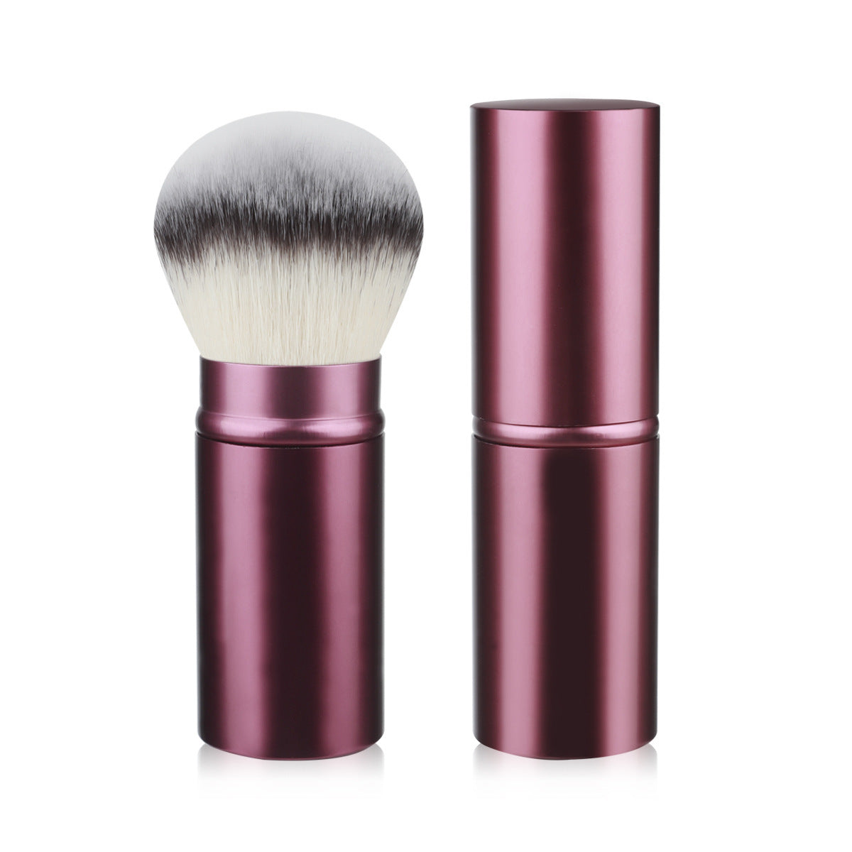 Portable Retractable Cosmetic Brush Soft Wool Thickened Aluminum Tube Beauty Tools - Beauty Jar