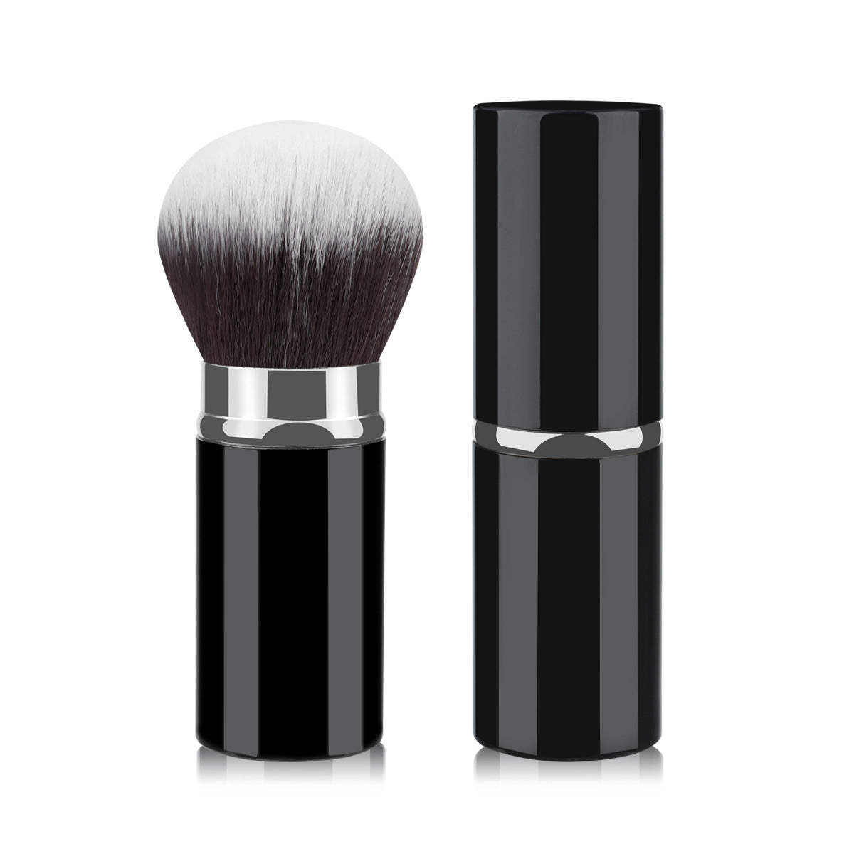 Portable Retractable Cosmetic Brush Soft Wool Thickened Aluminum Tube Beauty Tools - Beauty Jar