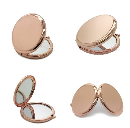 Double-sided folding metal makeup mirror - Beauty Jar