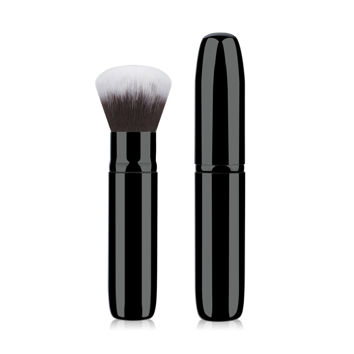 Portable Retractable Cosmetic Brush Soft Wool Thickened Aluminum Tube Beauty Tools - Beauty Jar