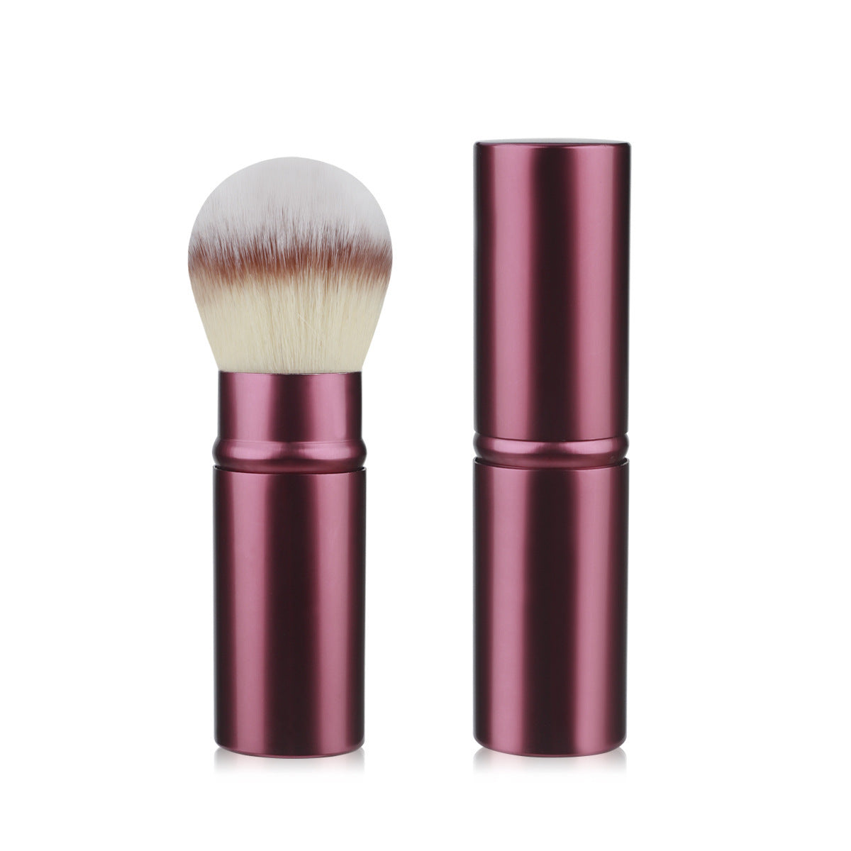 Portable Retractable Cosmetic Brush Soft Wool Thickened Aluminum Tube Beauty Tools - Beauty Jar