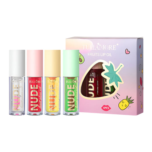 Temperature Change Fruit Lip Gloss Mirror Water Light Lip Lacquer - Beauty Jar