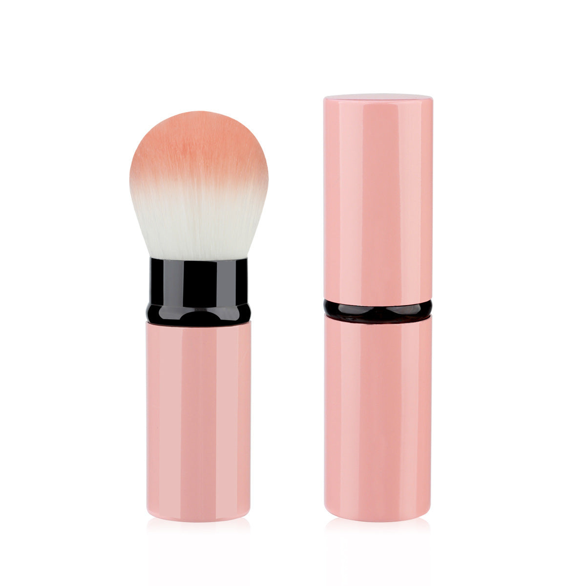 Portable Retractable Cosmetic Brush Soft Wool Thickened Aluminum Tube Beauty Tools - Beauty Jar