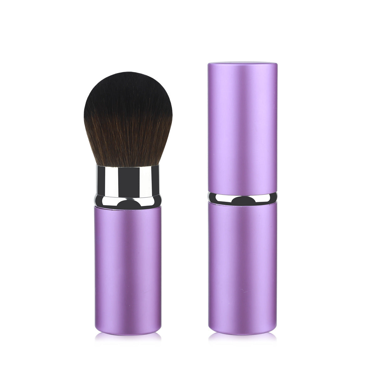 Portable Retractable Cosmetic Brush Soft Wool Thickened Aluminum Tube Beauty Tools - Beauty Jar