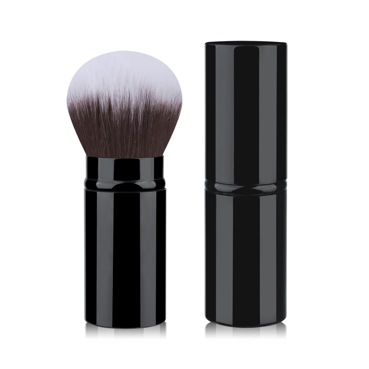 Portable Retractable Cosmetic Brush Soft Wool Thickened Aluminum Tube Beauty Tools - Beauty Jar