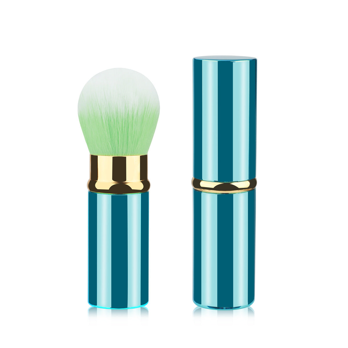 Portable Retractable Cosmetic Brush Soft Wool Thickened Aluminum Tube Beauty Tools - Beauty Jar