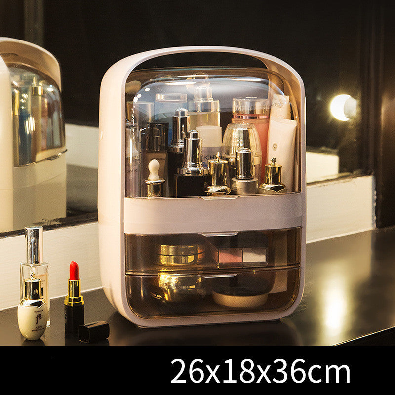 Cosmetic Storage Box Desktop Dustproof Household Lipstick Dressing Table
