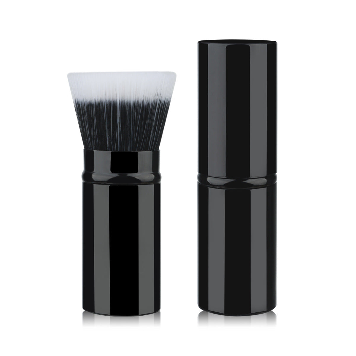 Portable Retractable Cosmetic Brush Soft Wool Thickened Aluminum Tube Beauty Tools - Beauty Jar