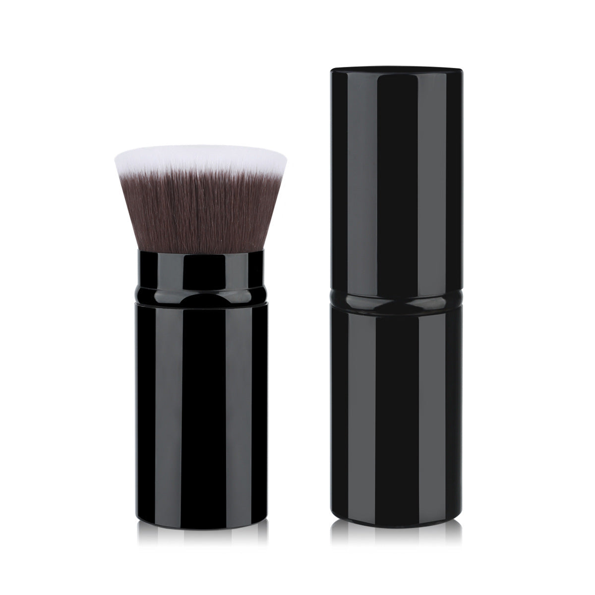 Portable Retractable Cosmetic Brush Soft Wool Thickened Aluminum Tube Beauty Tools - Beauty Jar