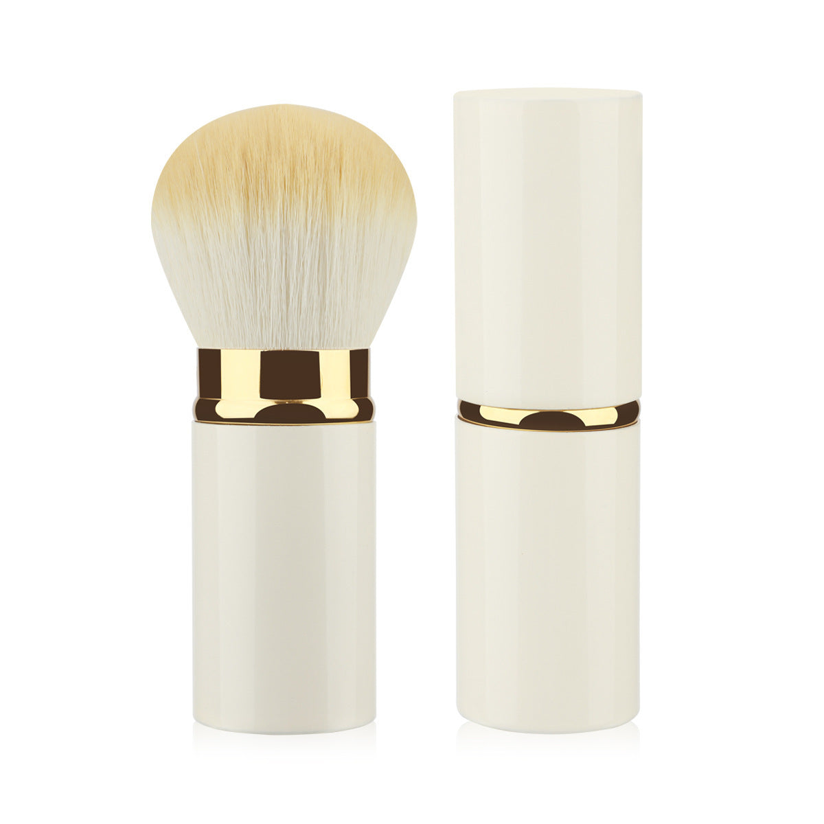 Portable Retractable Cosmetic Brush Soft Wool Thickened Aluminum Tube Beauty Tools - Beauty Jar