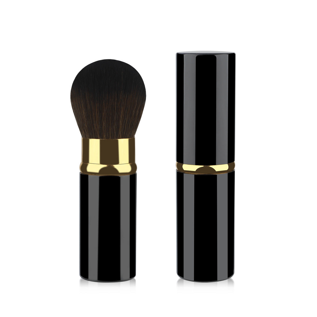 Portable Retractable Cosmetic Brush Soft Wool Thickened Aluminum Tube Beauty Tools - Beauty Jar