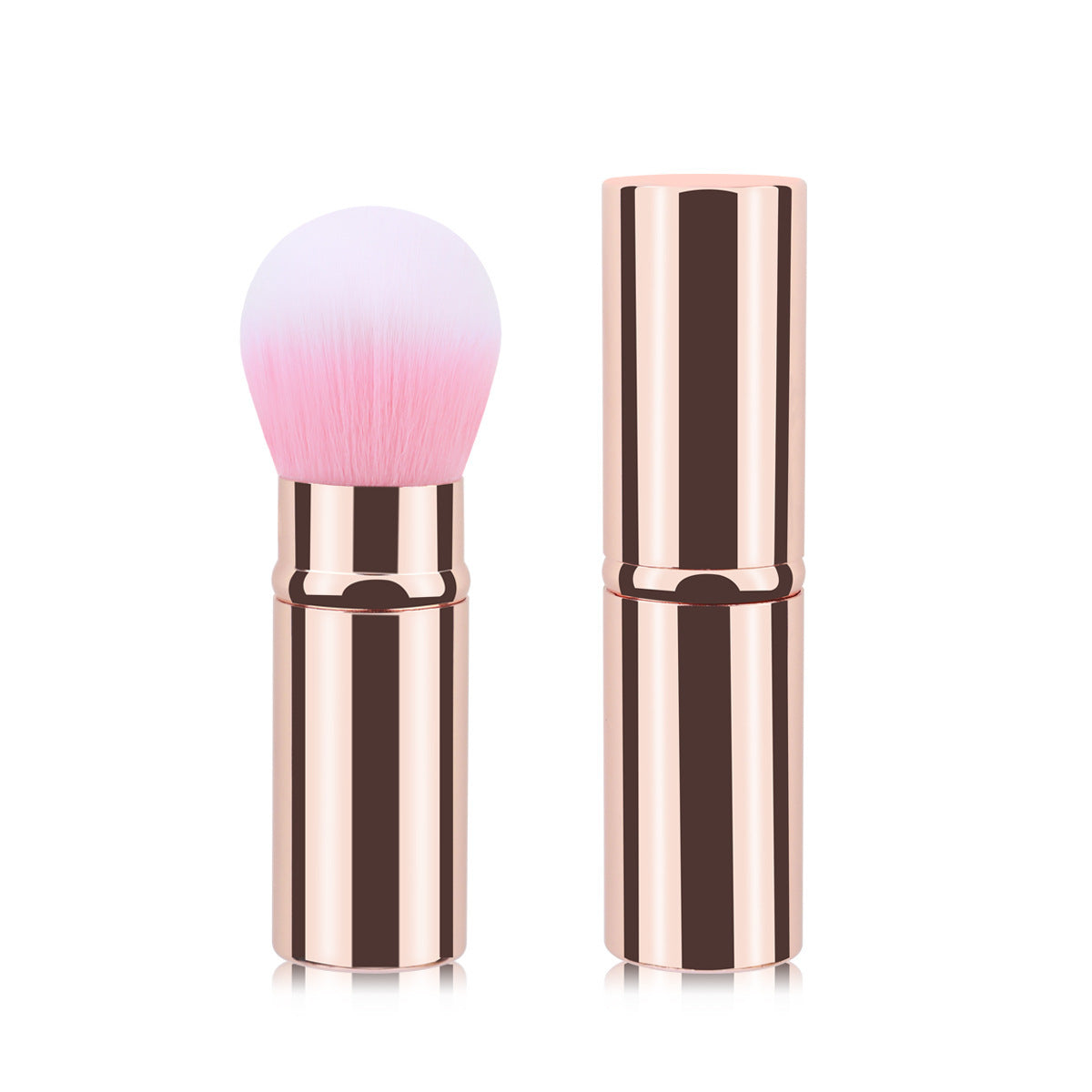 Portable Retractable Cosmetic Brush Soft Wool Thickened Aluminum Tube Beauty Tools - Beauty Jar