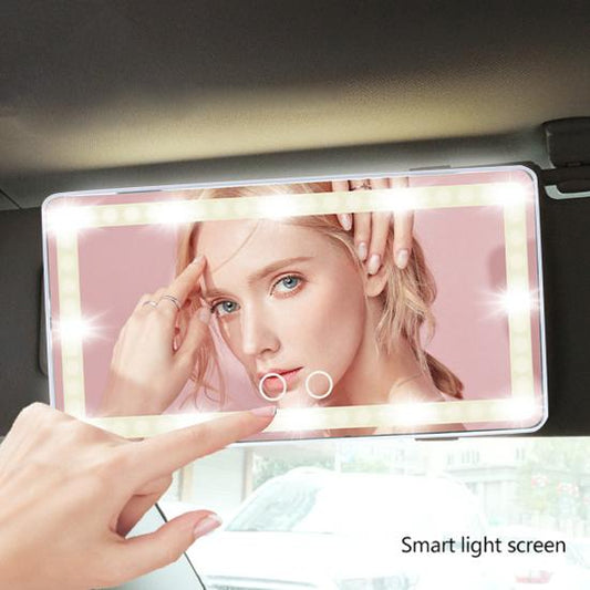 Universal Car Sun Visor Mirror LED Makeup Mirror Touch  Makeup Mirror