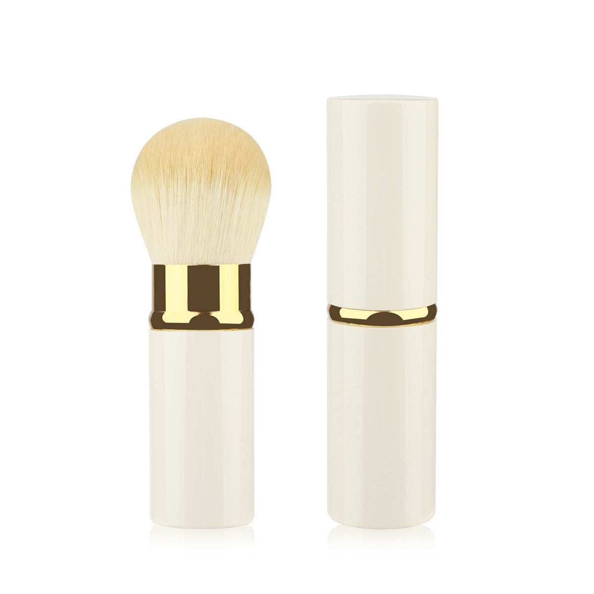 Portable Retractable Cosmetic Brush Soft Wool Thickened Aluminum Tube Beauty Tools - Beauty Jar